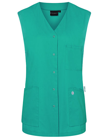 Ärmelloser Damenkasack Essential - Emerald Green (ca. Pantone 7717C)
