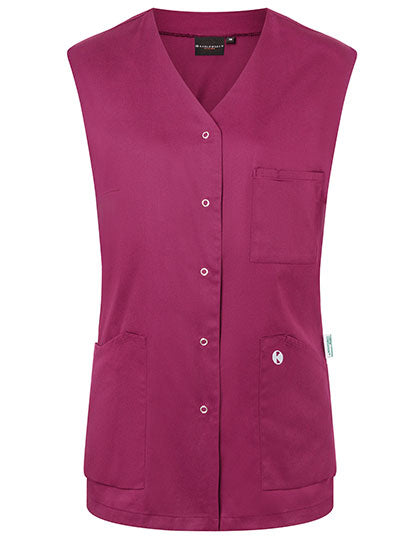 Ärmelloser Damenkasack Essential - Fuchsia (ca. Pantone 689C)