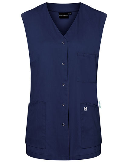 Ärmelloser Damenkasack Essential - Navy (ca. Pantone 533C)