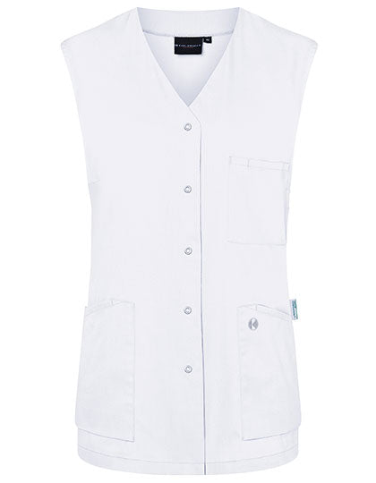 Ärmelloser Damenkasack Essential - White