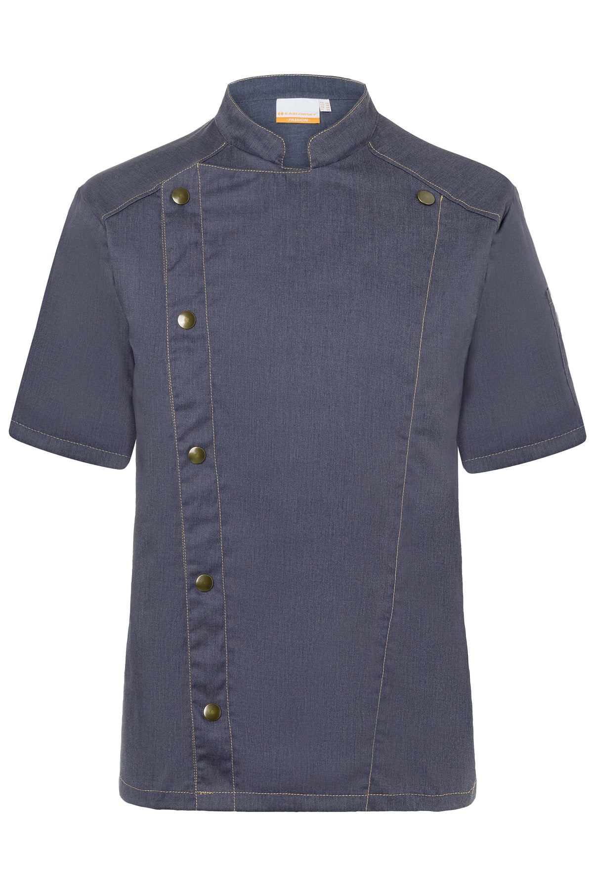 Kurzarm Kochjacke Jeans-Style