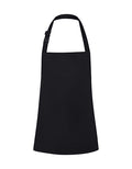 Kinderlatzschürze Basic mit Schnalle - Black