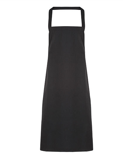 Organic Cotton Bib Apron (No Pocket) - Black