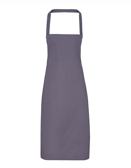 Organic Cotton Bib Apron (No Pocket) - Dark Grey