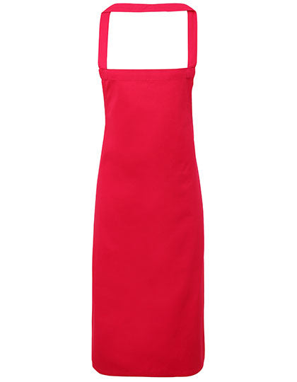 Organic Cotton Bib Apron (No Pocket) - Hot Pink