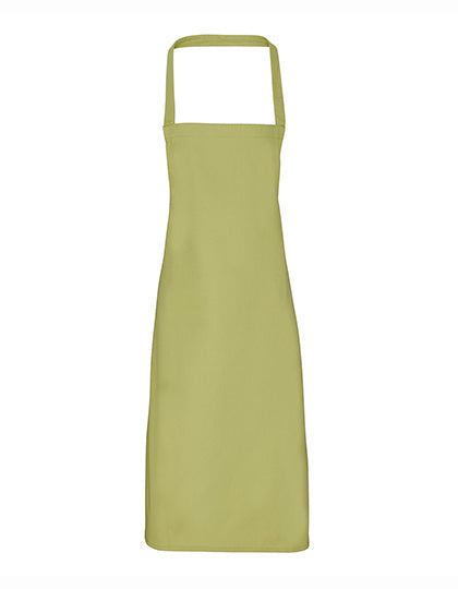 Organic Cotton Bib Apron (No Pocket) - Lime