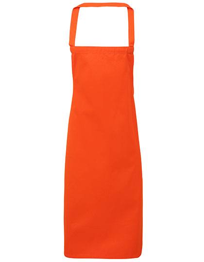 Organic Cotton Bib Apron (No Pocket) - Orange