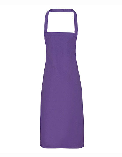Organic Cotton Bib Apron (No Pocket) - Purple