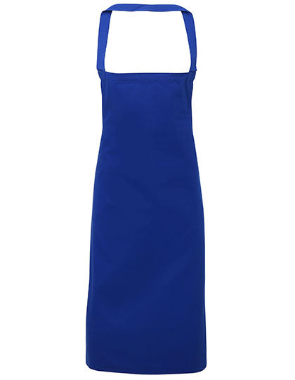 Organic Cotton Bib Apron (No Pocket) - Royal