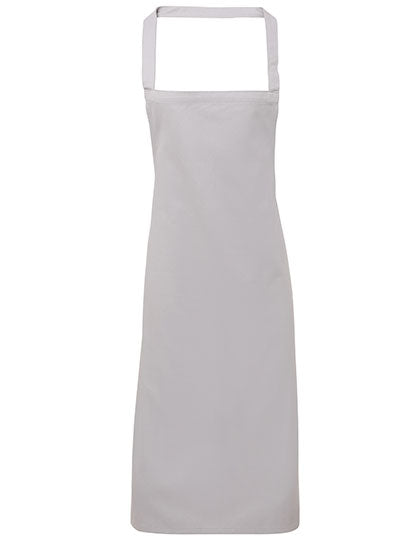 Organic Cotton Bib Apron (No Pocket) - Silver