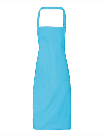 Organic Cotton Bib Apron (No Pocket) - Turquoise