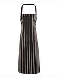 Striped Bib Apron - Black/White