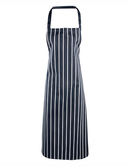 Striped Bib Apron - Navy/White