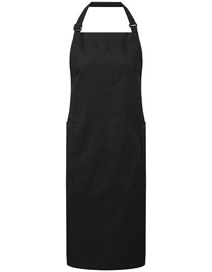 Recycled & Organic Fairtrade Bib Apron - Black