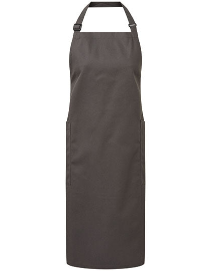 Recycled & Organic Fairtrade Bib Apron - Dark Grey