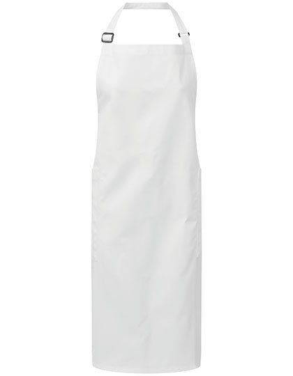 Recycled & Organic Fairtrade Bib Apron - White