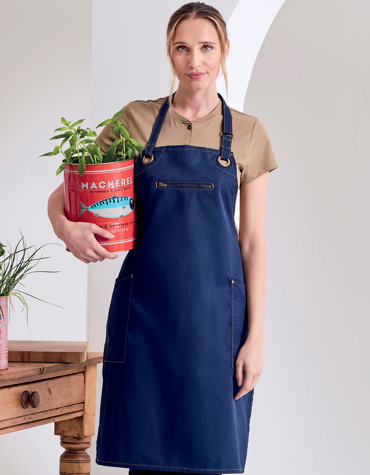 Schürze 'Barley' Contrast Stitch Bib besticken & bedrucken | Pulsar Workwear