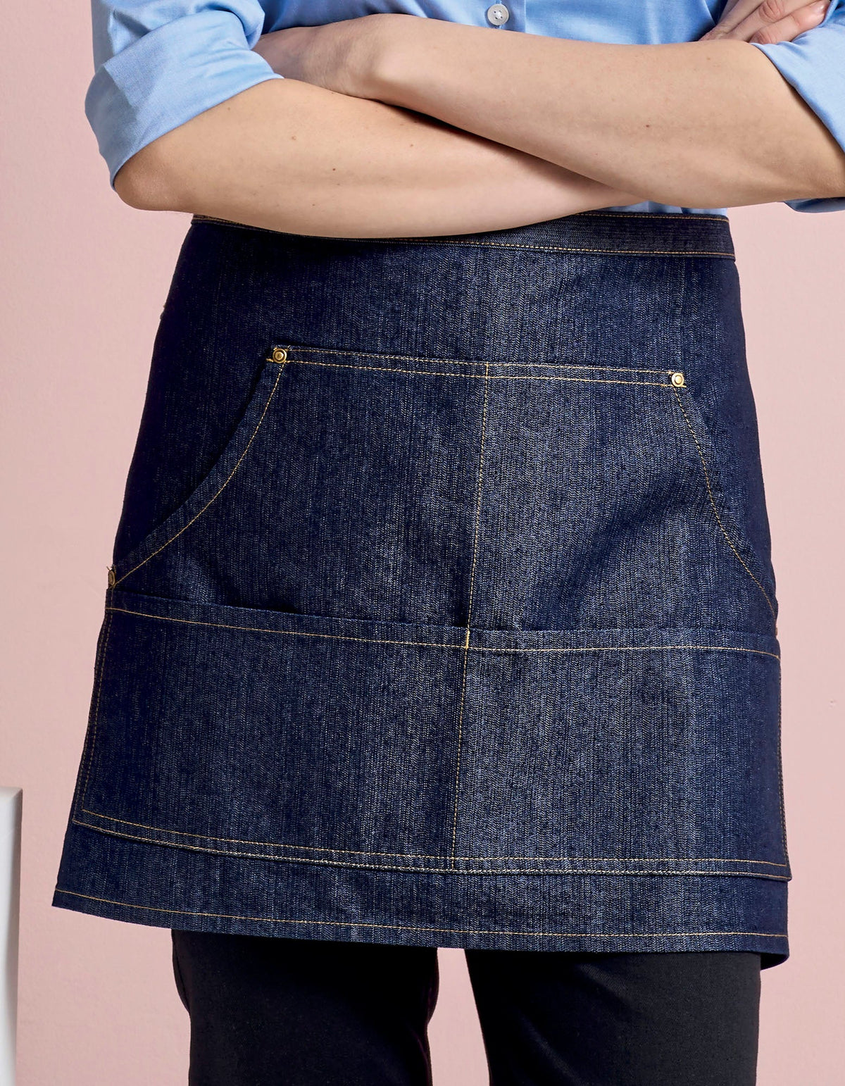 Schürze Jeans Stitch Denim Waist besticken & bedrucken | Pulsar Workwear