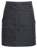 Jeans Stitch Denim Waist Apron - Black Denim