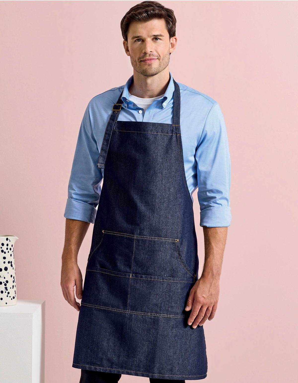 Schürze Jeans Stitch Denim Bib besticken & bedrucken | Pulsar Workwear
