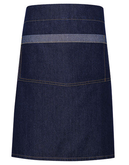 Domain Contrast Denim Waist Apron - Indigo Denim