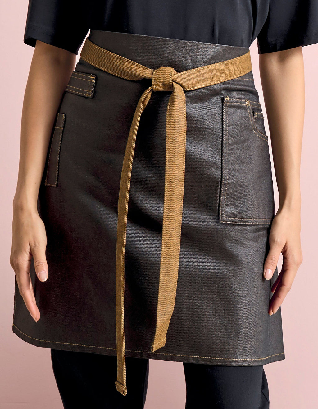 Schürze Division Waxed Look Denim Waist besticken & bedrucken | Pulsar Workwear