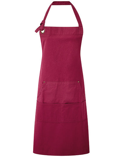 Calibre Heavy Cotton Canvas Pocket Apron - Burgundy