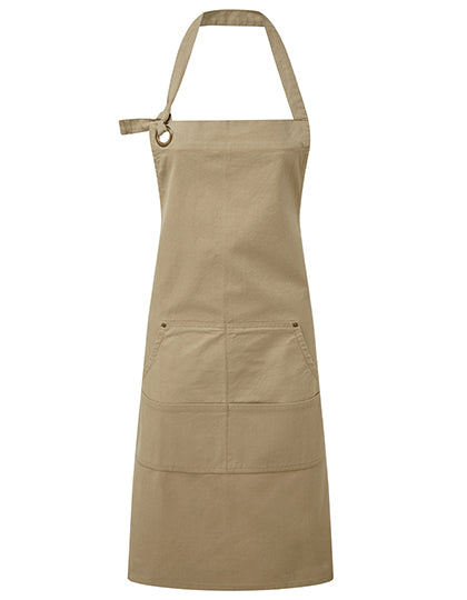Calibre Heavy Cotton Canvas Pocket Apron - Khaki
