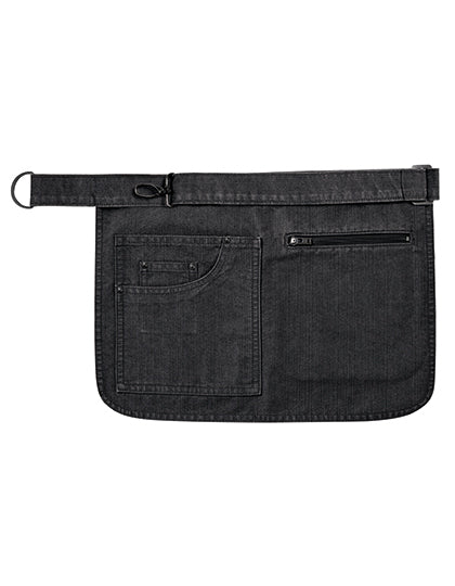Metro Utility Hip Apron - Black Denim