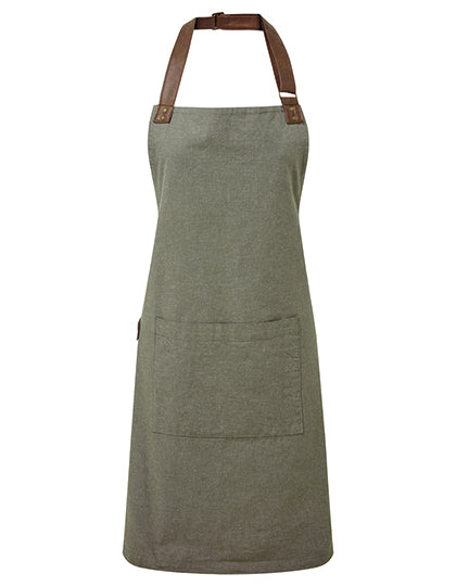 Annex Oxford Bib Apron - Moss Green