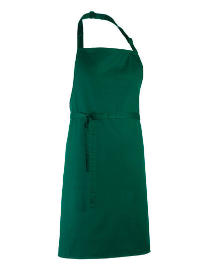 Colours Collection Bib Apron - Bottle Green