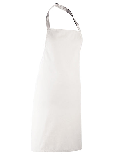 Colours Collection Bib Apron - White