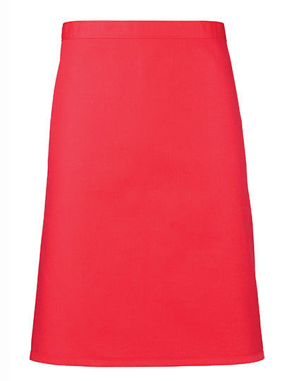 Colours Collection Mid Length Apron - Strawberry Red