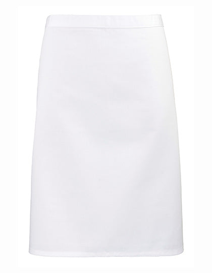 Colours Collection Mid Length Apron - White