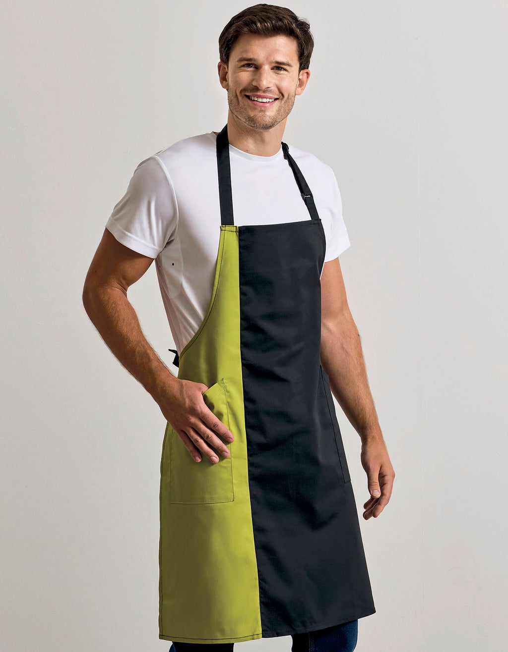 Schürze Colours Collection Contrast Bib besticken & bedrucken | Pulsar Workwear
