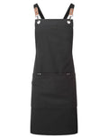 Clip 'n' Clasp Cross-Back Bib Apron - Black