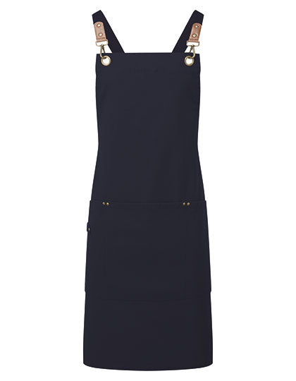Clip 'n' Clasp Cross-Back Bib Apron - Navy