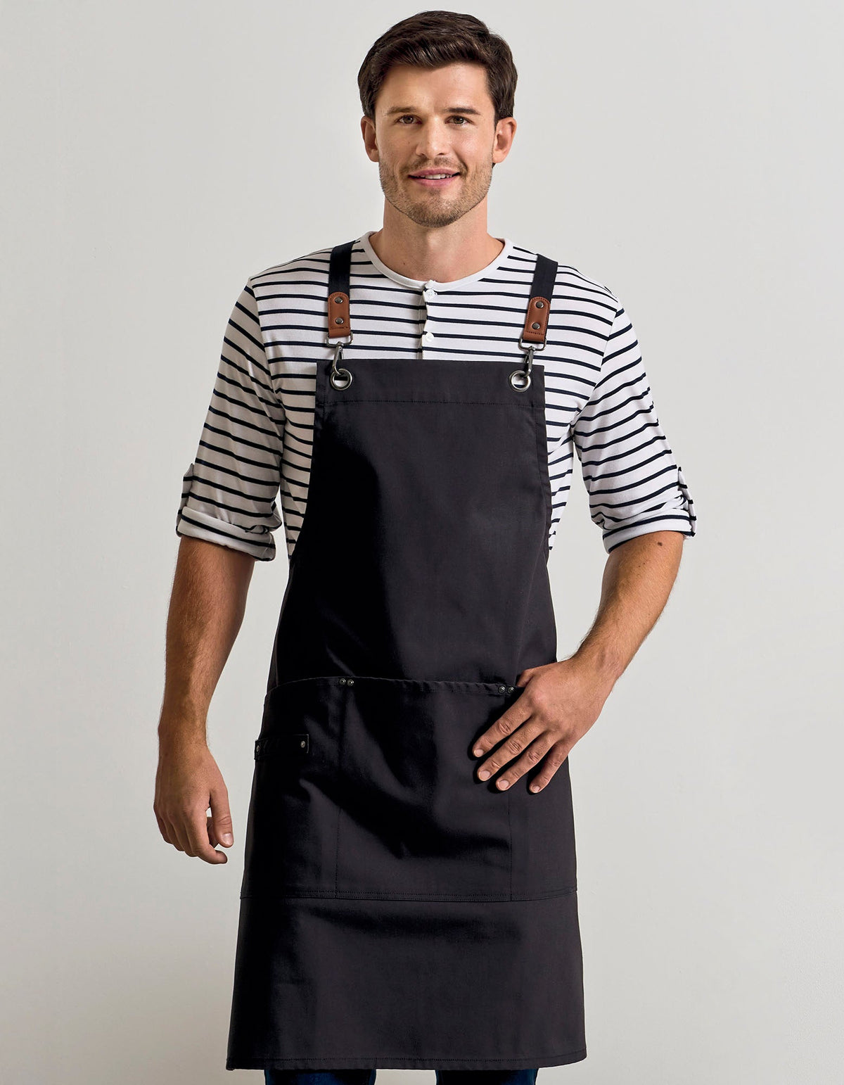 Schürze Clip ‘n’ Clasp Cross-Back Bib besticken & bedrucken | Pulsar Workwear