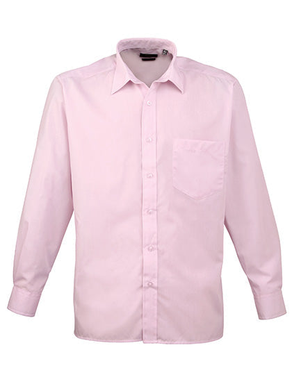 Men´s Poplin Long Sleeve Shirt - Pink