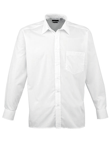 Men´s Poplin Long Sleeve Shirt - White