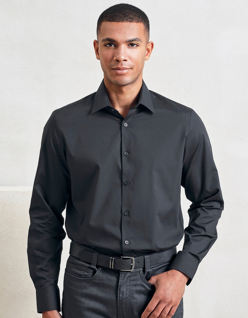 Hemd Men’s Long Sleeve ‘Recyclight’ Poplin besticken & bedrucken | Pulsar Workwear