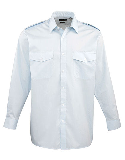 Pilot Shirt Long Sleeve - Light Blue