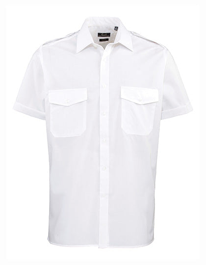 Pilot Shirt Short Sleeve - White