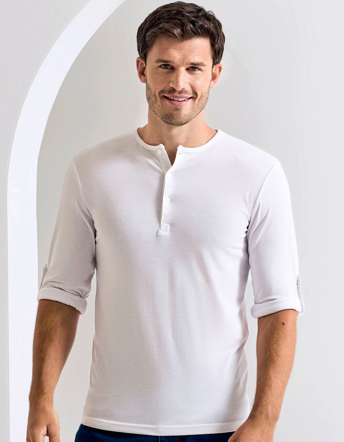 T-Shirt Men´s Long-John Roll Sleeve besticken & bedrucken | Pulsar Workwear