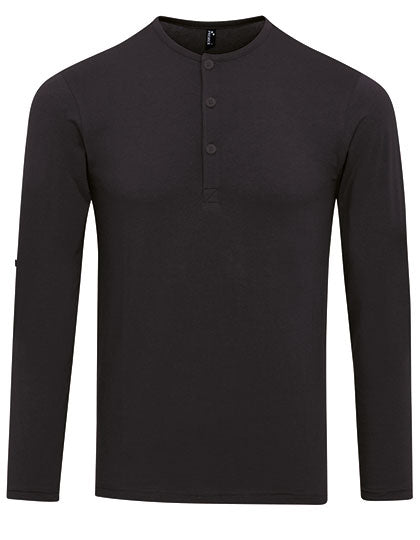 Men´s Long-John Roll Sleeve Tee - Black