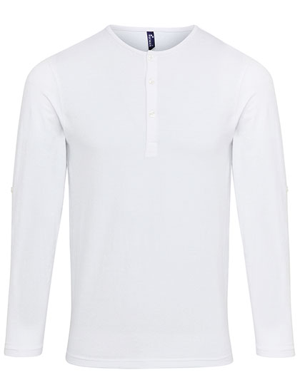 Men´s Long-John Roll Sleeve Tee - White