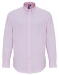 Men´s Cotton Rich Oxford Stripes Shirt - White/Pink