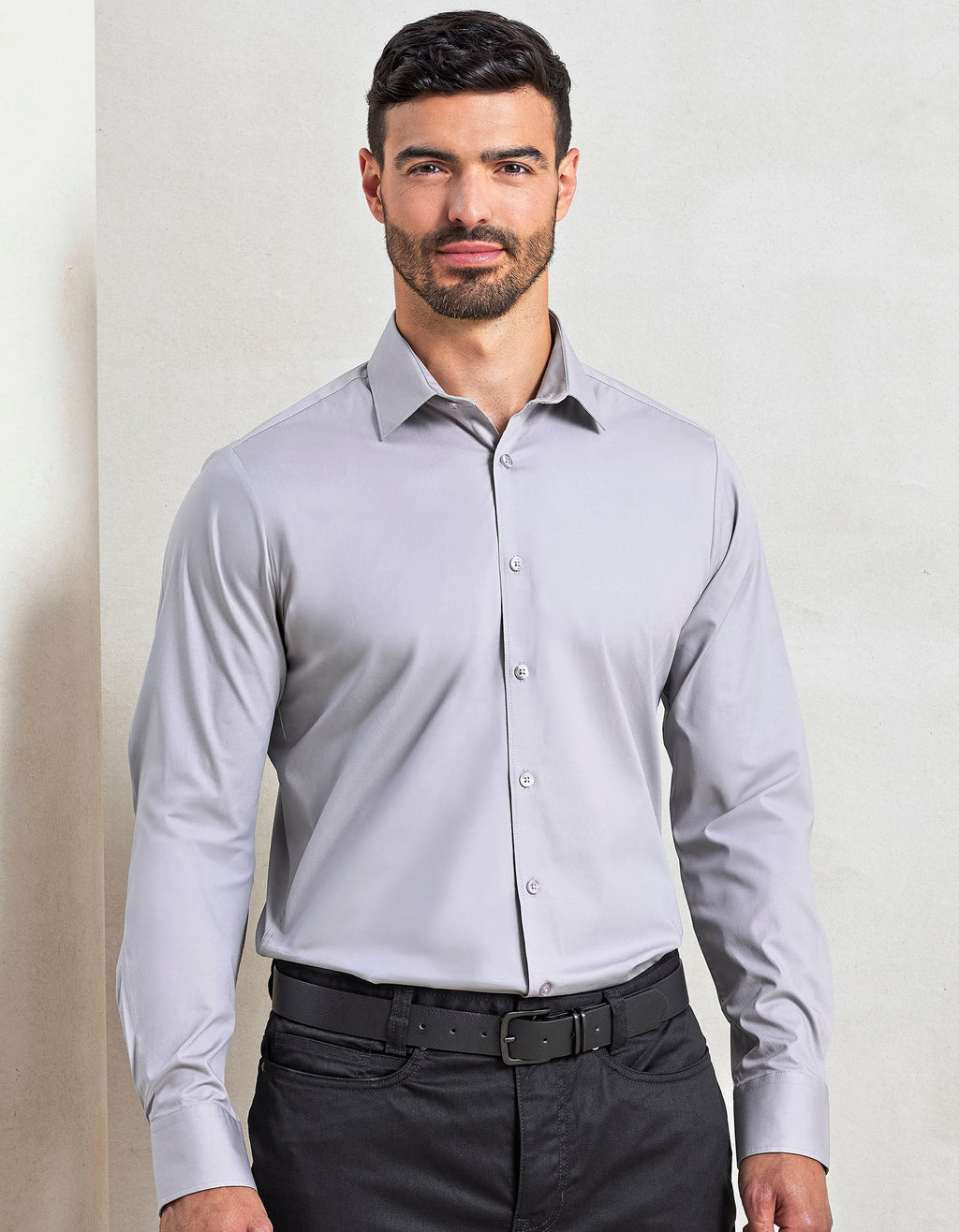 Hemd Men´s Stretch Fit Poplin Long Sleeve Cotton besticken & bedrucken | Pulsar Workwear