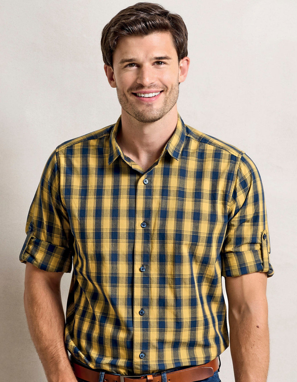 Hemd Men´s Mulligan Check Cotton Long Sleeve besticken & bedrucken | Pulsar Workwear