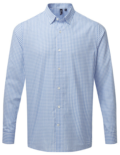Men´s Maxton Check Long Sleeve Shirt - Light Blue/White